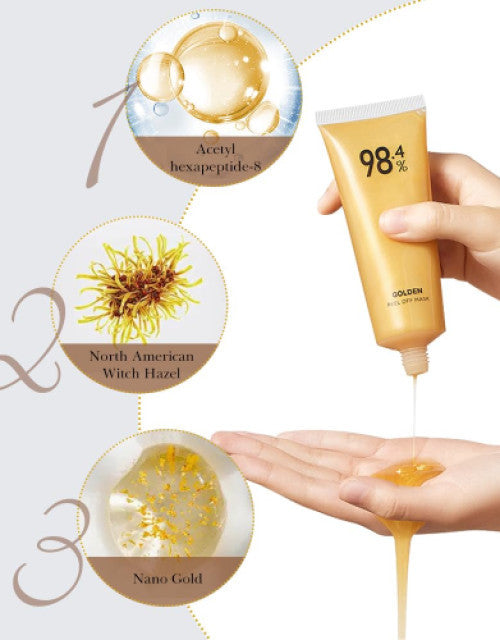 Gold Foil Peel-Off Mask Beilingmei Gold Face Mask for wrinkles ( Pack Of 1)